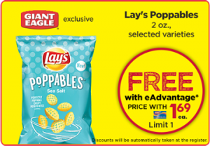 Lay’s Poppables Chips at Giant Eagle